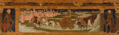Predella-Tafel: Triumph Davids von Benvenuto di Giovanni