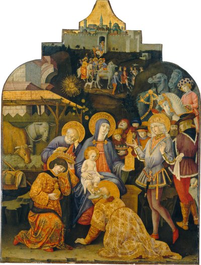 Die Anbetung der Könige, ca. 1470-1475 von Benvenuto di Giovanni
