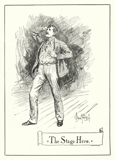 Der Bühnenheld von Bernard (after) Partridge