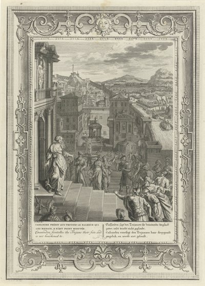 Kassandra sagt den Untergang Trojas voraus von Bernard (after) Picart
