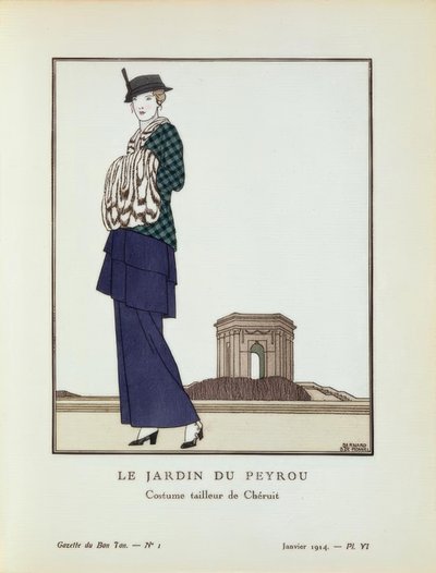 Der Garten von Peyrou - Kostüm von Chéruit von Bernard Boutet de Monvel