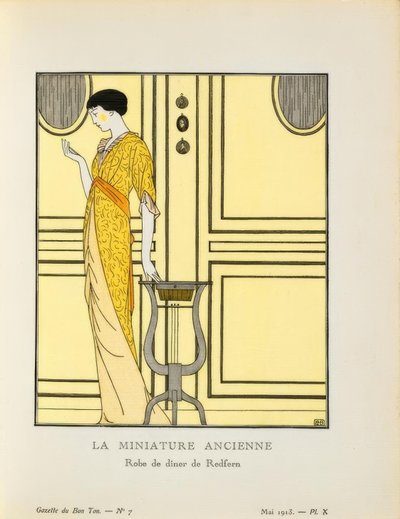 Robe de dîne de Redfern von Bernard Boutet de Monvel