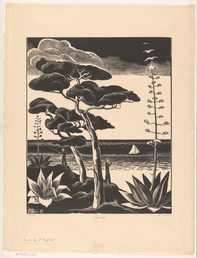 Küste bei Saint-Raphaël von Bernard Essers (signed by artist)