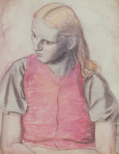 Porträt der Frau des Künstlers, ca. 1926 von Bernard Meninsky