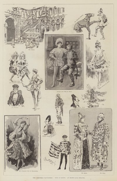 Die Weihnachts-Pantomimen, Der gestiefelte Kater, im Drury-Lane-Theater von Bernard Partridge