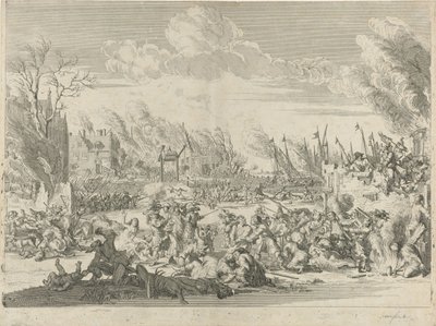 Französische Grausamkeiten in Bodegraven und Zwammerdam, 1672 von Bernard Picart (workshop of)