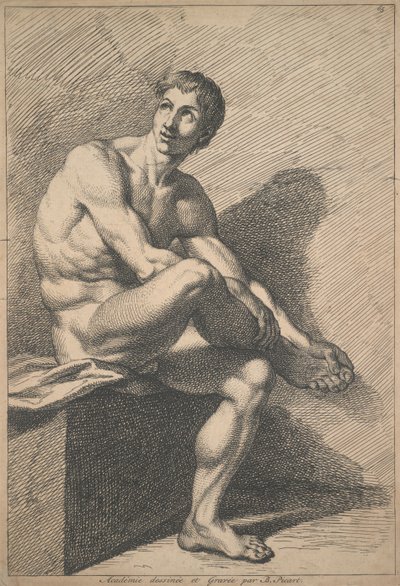Akademie gezeichnet und graviert von B. Picart von Bernard Picart