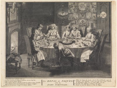 Die Feier des Pessachmahls von Bernard Picart