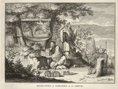 Magiciens et Sorciers de la Chine, aus Cérémonies et Coutumes Religieuses de tous les Peuples du Monde, veröffentlicht 1736 von Bernard Picart