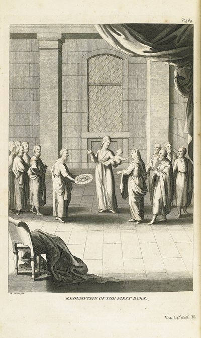Erlösung des erstgeborenen Sohnes, 1735-1739 von Bernard Picart