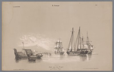 Segelschiffe im Hafen von Bernard Romain Julien