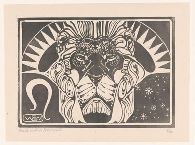 Kopf eines Löwen von Bernard Willem Wierink (signed by artist)