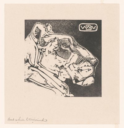Kopf einer Löwin von Bernard Willem Wierink (signed by artist)