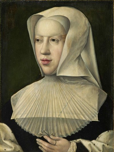 Porträt von Margarete von Österreich, 1480-1530 von Bernard van Orley