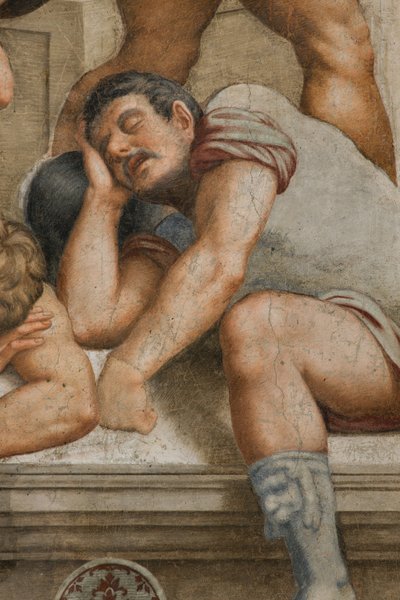 Counterfaccata, Bernardino Gatti, Auferstehung 1529 (Detail) von Bernardino Gatti