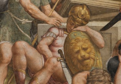 Gegenfassade, Auferstehung 1529 (Detail) von Bernardino Gatti