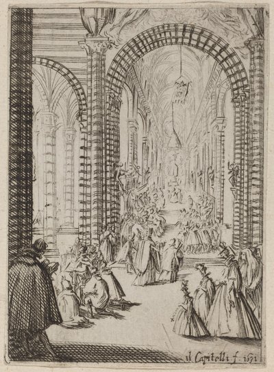 Innenraum einer Kirche von Bernardino Capitelli