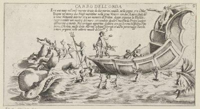 Triumphwagen des Sieneser Bezirks Onda (Triumphwagen für ein Festival in Siena 1632) von Bernardino Capitelli
