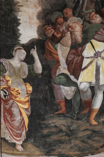 Detail des Martyriums der Heiligen Katharina von Bernardino Lanino