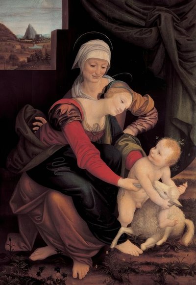 Die Heilige Anna selbdritt von Bernardino Lanino