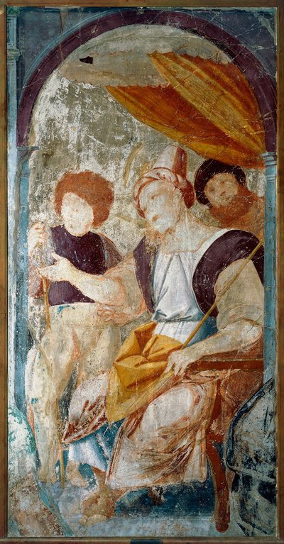 Italien, Varallo, Gemäldefragment der Geißelung von Bernardino Lanino