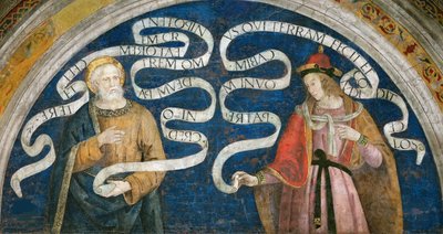 Der Apostel Petrus und der Prophet Jeremia von Bernardino di Betto (workshop of) Pinturicchio