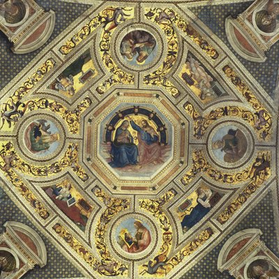 Gewölbe des Presbyteriums, Santa Maria del Popolo, Rom, ca. 1484-92 von Bernardino di Betto Pinturicchio