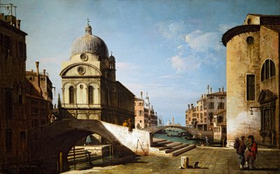 Santa Maria dei Miracoli mit einem Teil von Santa Maria Nova, Venedig von Bernardo Bellotto
