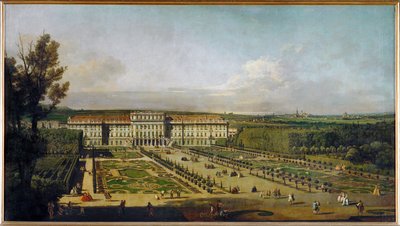 Schloss Schönbrunn in Wien, Österreich, vom Garten aus gesehen von Bernardo Bellotto