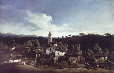 Blick auf Gazzada bei Varese von Bernardo Bellotto