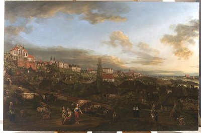 Ansicht von Warschau mit dem Ordynacki-Palast, 1772 von Bernardo Bellotto