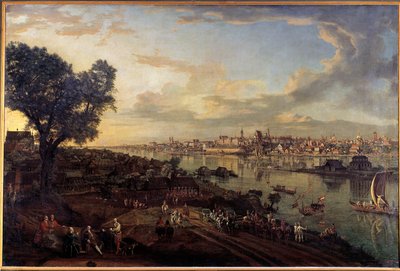 Ansicht der Stadt Warschau vom Vorort Prag von Bernardo Bellotto