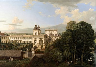 Schloss Wilanów von Süden aus gesehen von Bernardo Bellotto