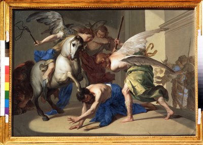 Die Vertreibung des Heliodor aus dem Tempel von Bernardo Cavallino von Bernardo Cavallino