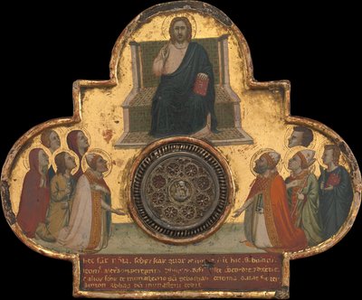 Christus auf dem Thron mit Heiligen von Bernardo Daddi