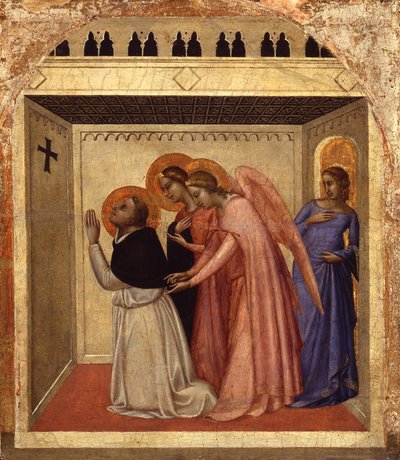 Die Versuchung des heiligen Thomas von Aquin von Bernardo Daddi
