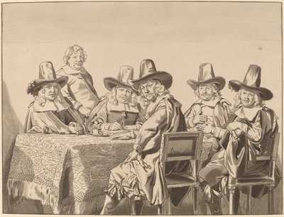Direktoren des Waisenhauses von Haarlem, 1777, veröffentlicht 1786 von Bernhard Schreuder