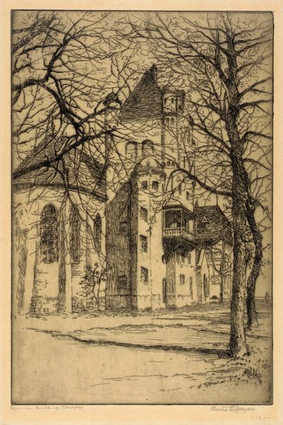 Deutsches Gebäude, Chicago von Bertha Evelyn Jaques