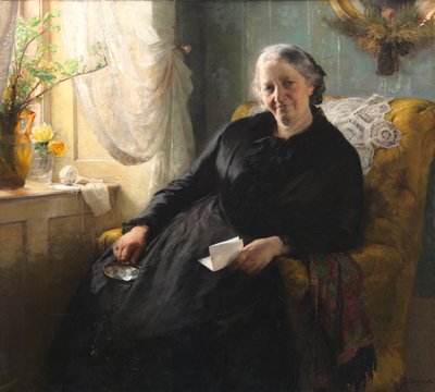 Porträt von Cecilie Trier, geb. Melchior von Bertha Wegmann