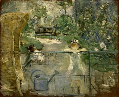 Mädchen im Garten, auch genannt Der Korb von Berthe Morisot