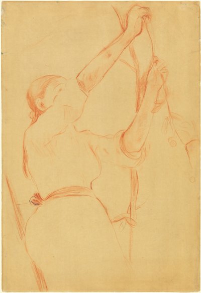 Mädchen beim Kirschenpflücken von Berthe Morisot