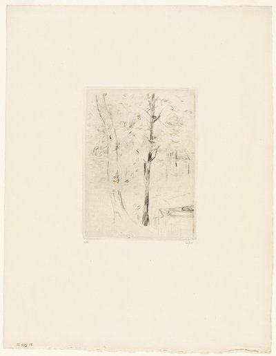 Der See im Bois de Boulogne von Berthe Morisot