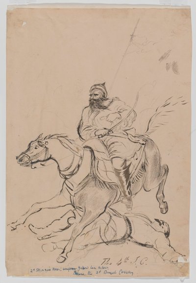 Die 4. Irreguläre Kavallerie, ca. 1845 von Bethune Donald Grant