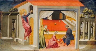 Der heilige Nikolaus sorgt für Mitgiften von Bicci di Lorenzo