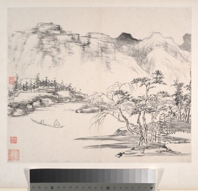 Landschaften, datiert 1814 von Bingshou Yi