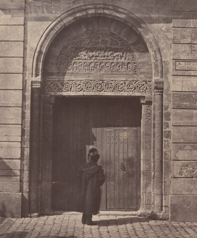 Das Portal von Saint Ursinus in Bourges, rue du Vieux Poirier von Bisson Frères