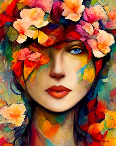 Träumen in Posy, ca. 2022 (Digitale Kunst) von Blake Munch