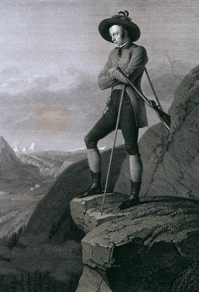Erzherzog Johann als Gemsenjäger von Blasius Höfel