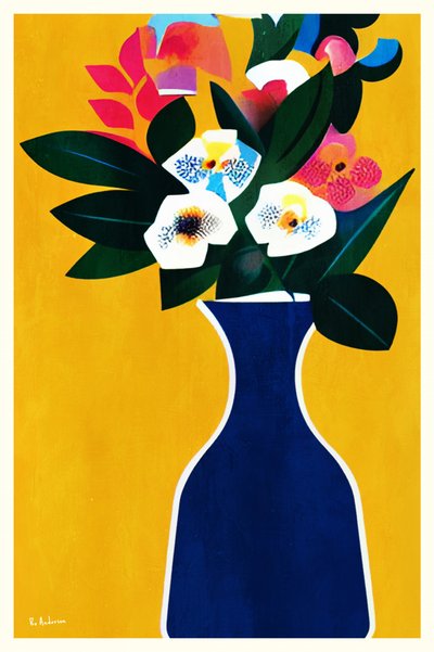 Lebhaftes Blumenarrangement von Bo Anderson
