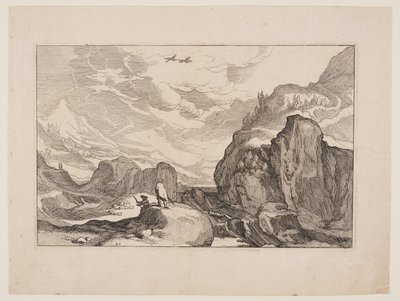 Tafel 20, aus Landschaften mit Bauernhäusern von Boetius Adams Bolswert